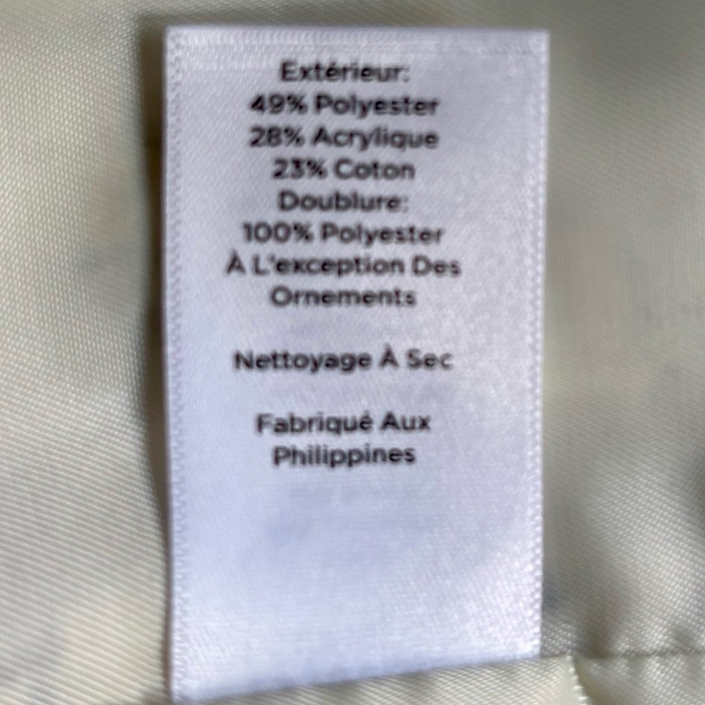Talbots Ivory and Black Tweed Blazer - Picture 7 of 8